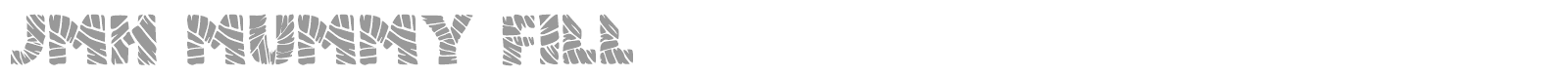 JMH Mummy font preview